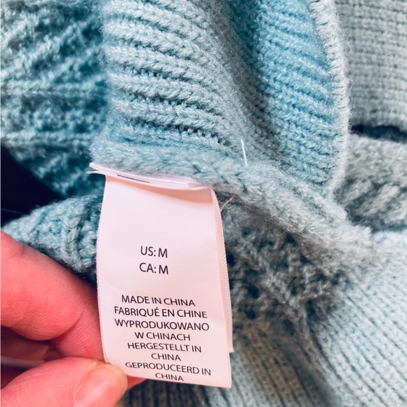 Shabby Chic | Knit Dog Sweater | Size M (see size chart photo) | Teal Green NWT - Picture 6 of 9